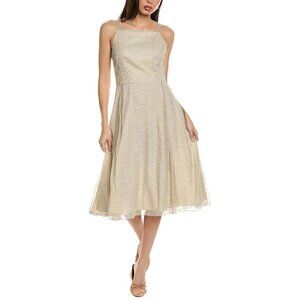 NWOT Theory Square Neck Double Strap oatmeal Silk Dress SIZE 6